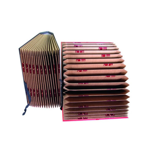 [1944856] MARIOLA - Carpeta DE FUELLE FORMATO FOLIO CON CIERRE DE CINTAS. AZ/1-31. COLOR NEGRO. (Ref.09184)