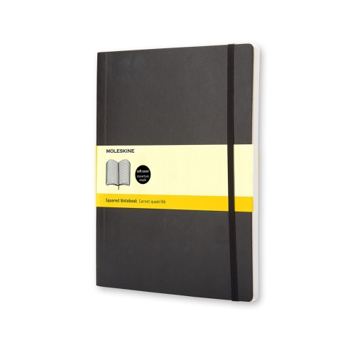 [9076467] MOLESKINE - Cuaderno TAPA BLANDA COLOR NEGRO.RAYADO CUADRÍCULA.XL, 19X25CM. (Ref.QP622)