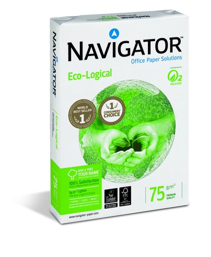 [1444762] NAVIGATOR - Eco-Logical. Papel multifuncion 500h 75 g. A3 (Ref.2360PW)