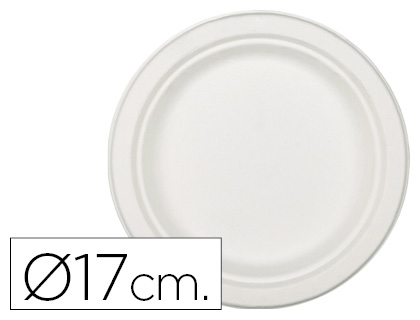 [2155188] NUPIK - NUP Pack 50 Platos Fibra Blanca17CM (Ref.3373)