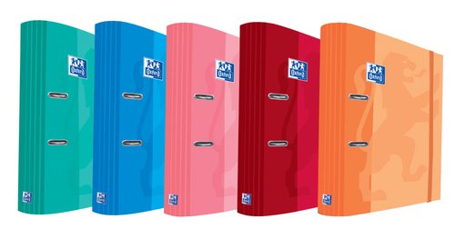 [9155503] OXFORD - Archivador de palanca school din a4+ con rado cierre gomilla elastica lomo 70mm recambio 160 h 5x5 surti (Ref. 400119913)