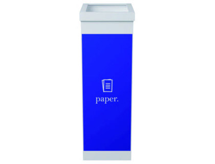 [9150341] PAPERFLOW - Papelera 60L Azul Reciclaje selectivo para papel.Poliestireno 760x 363x263 mm CTSPA13 (Ref.CTSPA.13)