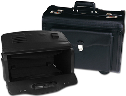 [2024978] PILOT - MALETIN ATACHE O NEGRO CON ASA EXTENSIBLE -CERRADURA CON COMBINACION -RUEDAS 49X35X22,5 CM (Ref.P-732)