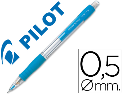 [2038063] PILOT - PORTAMINAS SUPER GRIP CELESTE 0,5 MM SUJECION DE CAUCHO (Ref.H-185-SL-SL / N185AC)