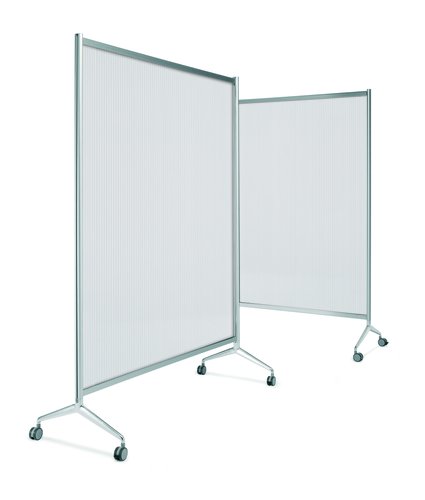 [9159623] PLANNING SISPLAMO - Mampara ten-limit policarbonato acanalado translucido con ruedas 1000x1800 mm (Ref. TL/180/PX)