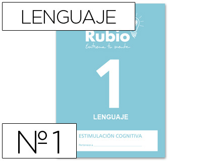 [2048836] RUBIO - CUADERNO ENTRENA TU MENTE ESTIMULACION COGNITIVA LENGUAJE 1 (Ref.ECL1)