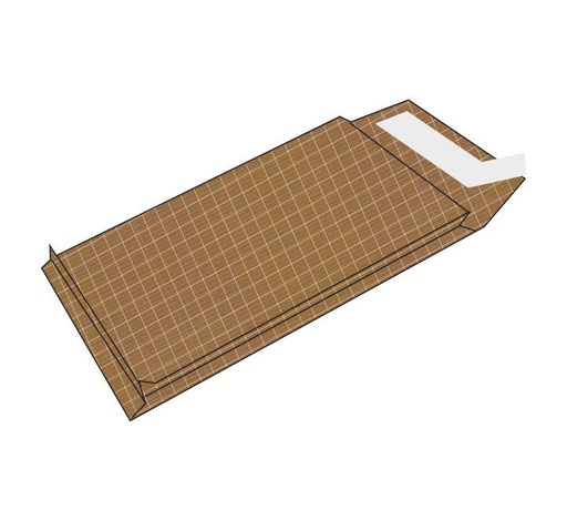 [9937178] SAM - SOBRE-BOLSA 3 FUELLES KRAFT ARMADO 155g 280x365x50 (SILICONA) CAJA de 250 (Ref.149050)