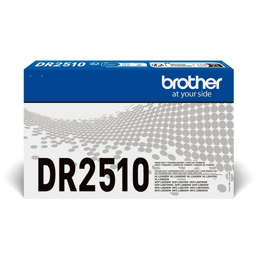 BROTHER - Tambor DR-2510 Negro PARA HLL2400DW, HLL2445DW, DCPL2620DW, DCPL2627DWXL, DCPL2660DW, MFCL2800DW, MFCL2827DWXL, MFCL2860DW (Ref.DR2510)