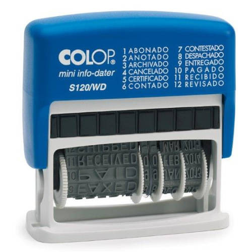 [1776831] COLOP - Sello Fechador Mini Dater S120WD Formulario+fecha (Ref.S100.S120WD.1)