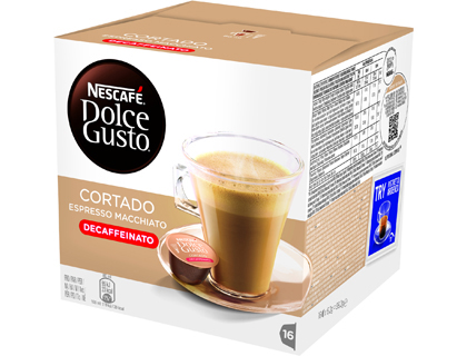 [2150286] DOLCE GUSTO - CAFE CORTADO DESCAFEINADO CAJA MONODOSIS DE 16 UNIDADES (Ref.NDGCD)