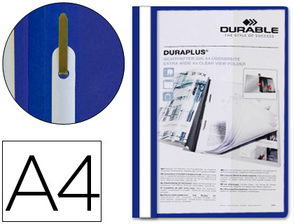 [9039872] DURABLE - Dossiers Duraplus A4 Fastener metalico Azul PVC (Ref.2579-06)