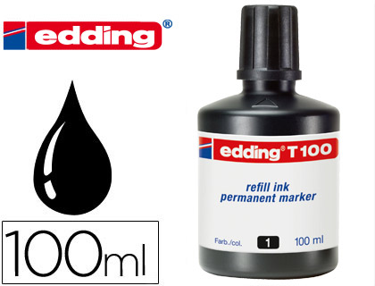 [9022738] EDDING - Bote Tinta T100 100 ml negro (Ref.T100-01)
