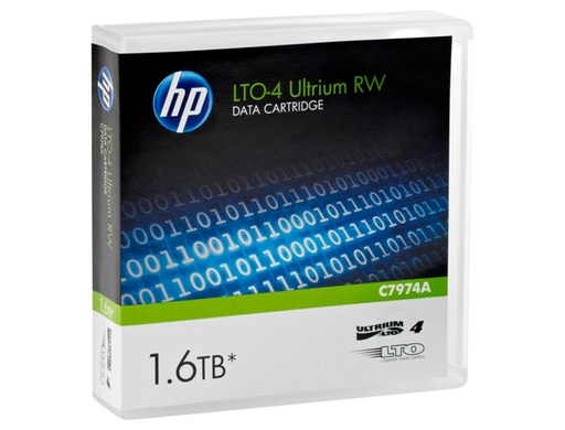 [1136971] HP ( HEWLETT PACKARD ) - Cartucho Ultrium LTO-4 800 GB/1,6 Tb (Ref.C7974A)