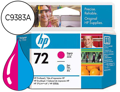[9047102] HP ( HEWLETT PACKARD ) - Cartuchos Inyección De Tinta 72 Magenta/Cyan (Ref.C9383A)