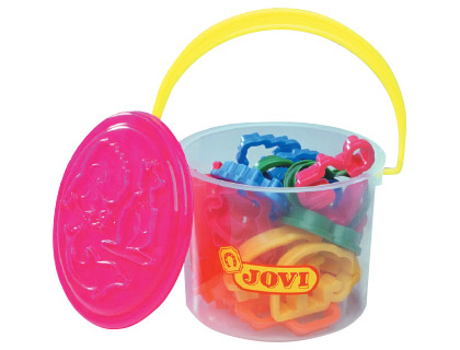 [2025485] JOVI - MOLDES MODELAR -CUBO CON 24 MOLDES -6 MODELOS (Ref.7-24)