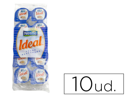 [2059722] LECHE EVAPORADA IDEAL PORCIONES DE 7,5 GRAMOS ENVASE DE 10 UNIDADES (Ref.12135932)