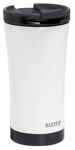 [9156103] LEITZ - Taza wow travel termica doble pared acero inoxidable capacidad 380 ml color negro (Ref. 90140095)