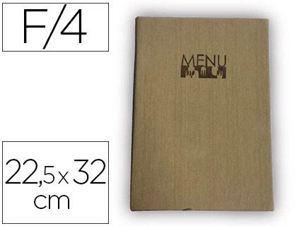 [2300007] LIDERPAPEL - PORTAMENUS PU 22,5 X 32 CM CON 4 FUNDAS (Ref.PM04)