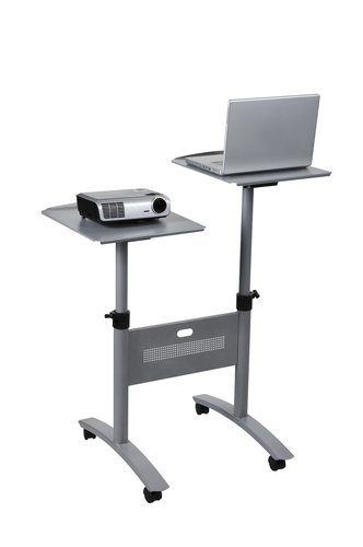 [9043846] NOBO - Mesa multimedia 120x82x56cm 2 bandejas (Ref.1900791)