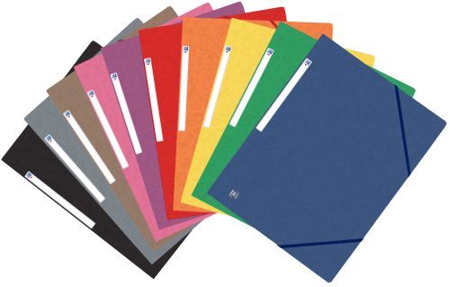 [9934781] OXFORD - CARPETA de GOMAS y SOLAPAS ELBA CARTON TOP FILE A4 PACK de 10 surtido VIVO (1205190520) (Ref.400114319)