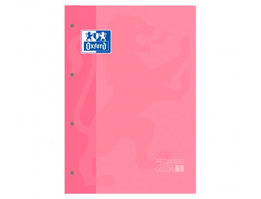 [9074365] OXFORD - Recambio color Recambio A4 Rosa Chicle 80ud (Ref.400041236)