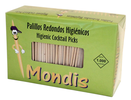 [2059946] PALILLOS DE DIENTES ENFUNDADOS EN CELOFAN PAQUETE DE 1000 (Ref.10170101)