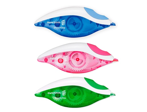 [9072049] PAPER MATE - Cinta correctora Dryline grip 5mmX8,5m Diseño ergonomico Antiatascos 1862884 (Ref.S0846020)