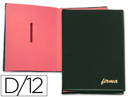 [9017419] PARDO - Portafirmas 335X245 12 compartimentos Negro 0874N (Ref.87401)