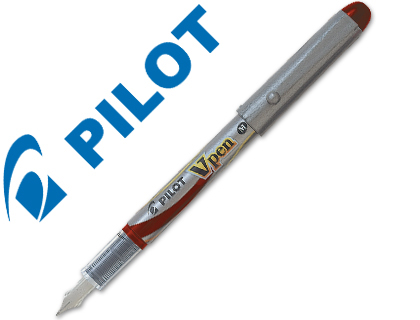 [2043087] PILOT - PLUMA V PEN SILVER DESECHABLE ROJO SVP-4WR (Ref.SVP-4M-R / NVPR)
