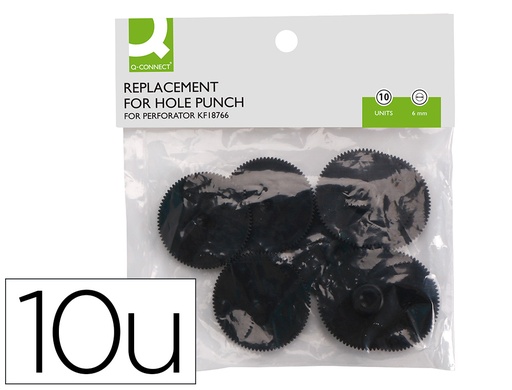 [2156181] Q-CONNECT - Repuesto para taladrador kf18766 paquete de 10 (Ref. KF11284)