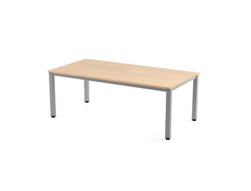[9073026] ROCADA - Mesa rectangular Serie Executive Estructura tubo de acero Melamina 200X100cm Haya (Ref.2005AD01)