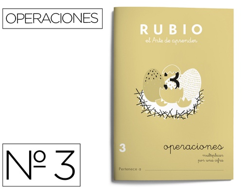 [9022448] RUBIO - Cuaderno OPERACIONES 3 (Ref.P3)
