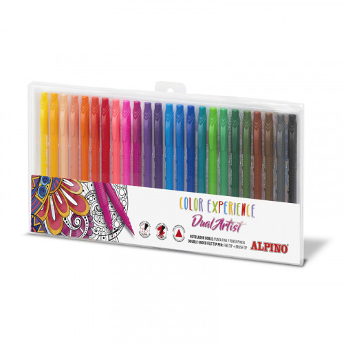 [9155946] ALPINO - Rotulador dual artist color experience estuche de 24unidades colores surtidos (Ref. AR000187)