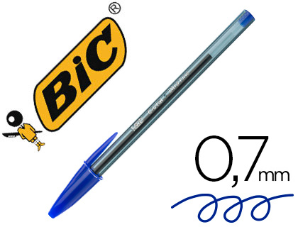 [9155824] BIC - Boligrafo cristal ultrafine punta forma aguja 0,7 mm azul (Ref. 992605)