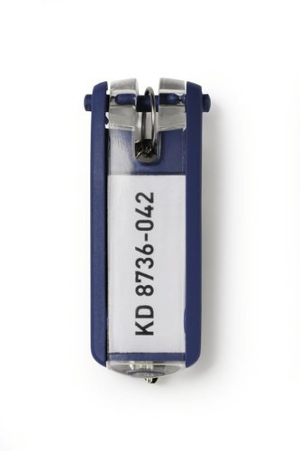 [1174796] DURABLE - Portallaves Llaveros Key Clip Aptos para KeyBox 6u Azul 174796 (Ref.1957-07)