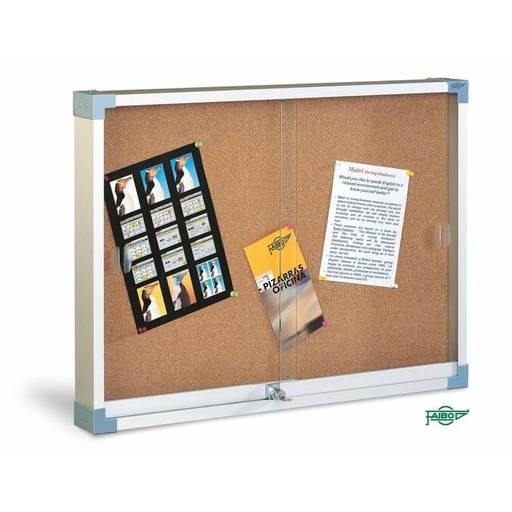 [1288451] FAIBO - Vitrina Corcho 60x80 cm Puertas correderas metacrilato (Ref.614-1)