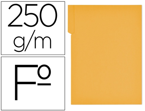 [9078161] GIO - Subcarpeta Folio Cartulina Pestaña derecha Amarillo 400018732 (Ref.400040697)