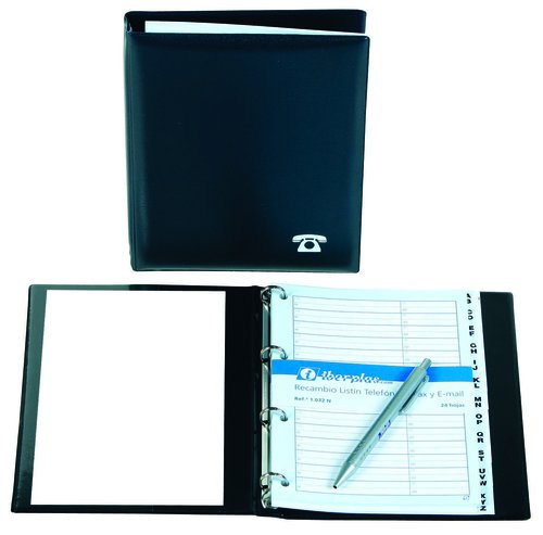 [1949578] IBERPLAS - Listin TELEFONICO ANILLAS 16MM.24HOJAS Y ABECEDARIO 12 PESTAÑAS (Ref.152192)