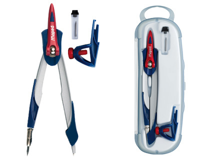 [9035534] MAPED - Compases Stop System 140 mm Minas 2mm Bloqueo brazos Protector punta (Ref.196100)