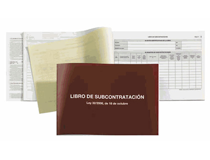 [2039024] MIQUELRIUS - LIBRO SUBCONTRATACION FOLIO NATURAL JUEGO DE 10 HOJAS AUTOCOPIATIVAS (Ref.5089)