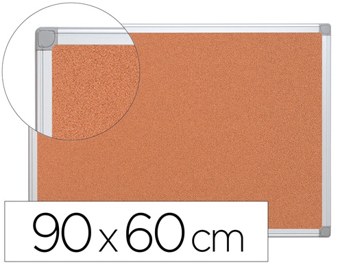 [2026367] Q-CONNECT - PIZARRA CORCHO MARCO DE ALUMINIO 90X60 CM (Ref.KF03561)