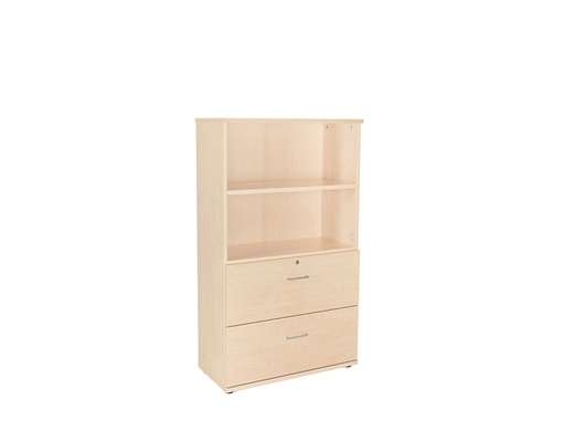 [2150608] ROCADA - Armario Carpetero Serie Store Con cerradura A4 156x90x45cm Haya-Haya (Ref.1056AA01)