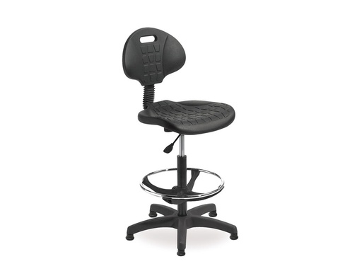 [2071899] ROCADA - TABURETE CON RESPALDO REGULABLE EN ALTURA CON ASIENTO Y RESPALDO EN POLIMERO CON TACOS (Ref.RD-925N)