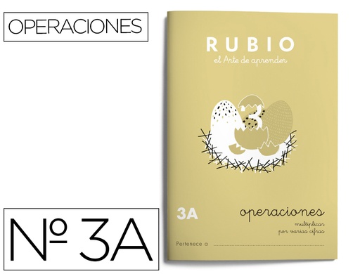 [9022467] RUBIO - Cuaderno OPERACIONES 3A (Ref.P3A)
