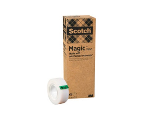 [2078154] SCOTCH - CINTA ADHESIVA MAGIC 33X19 MM PACK DE 9 ROLLOS (Ref.900-1933-9)