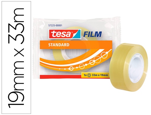 [9039143] TESA - Cinta adhesiva transparente Facilidad de corte (Ref.57225-00001-00)