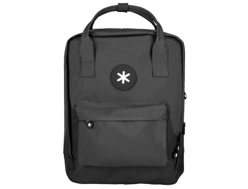 [2010487] ANTARTIK - Cartera mochila 2 asas y bolsillos exteriores negro 300x115x390 mm (Ref. ME22)