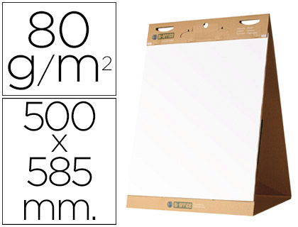 [2078137] BI-OFFICE - BLOC CONGRESO LISO AUTOADHESIVO SOBREMESA 500 X 585 MM PAPEL DE 80G/M (Ref.FL1420403)