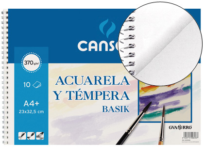 [9011707] CANSON - Papel Acuarela 10 Hojas A3+ 370 g (Ref.200400697)