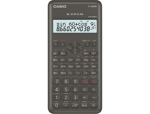 [1196697] CASIO - Calculadora cientifica Cientifica 12 digitos Pila (Ref.FX-82MS)
